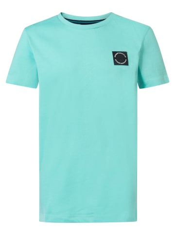 Petrol Industries T-Shirt mit Logo Sunkissed in Blau