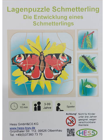 Hess Holzspielzeug  Schichtpuzzle Insekten