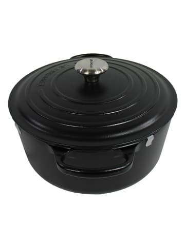 Le Creuset Bräter Bräter rund 28 cm in schwarz