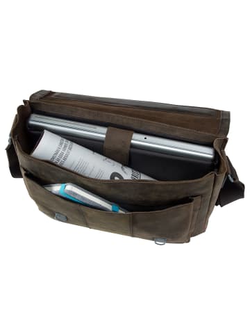 Strellson Aktentasche Richmond Briefbag L in Dark Brown