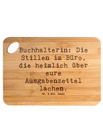 Mr. & Mrs. Panda Schneidebrett Spruch Buchhalterin Humor mit Spruch in Braun