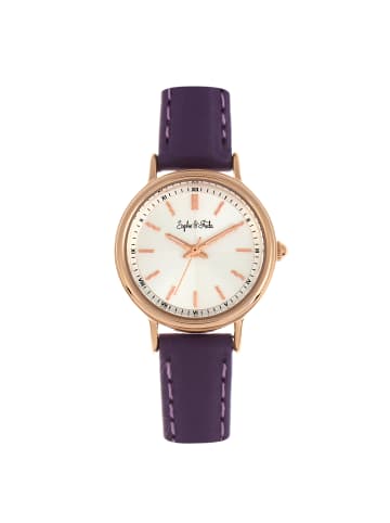 Sophie & Freda Berlin Lederarmbanduhr in Purple