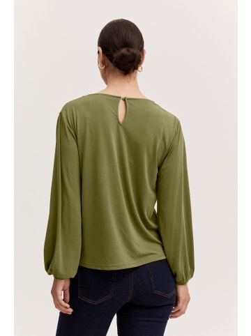 b.young Shirttop BYPERL TSHIRT - 20811741  Langarm-Top in Grün