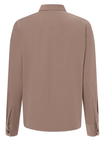 Marie Lund Cordbluse in taupe
