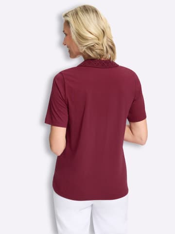 Sieh an! Poloshirt in bordeaux