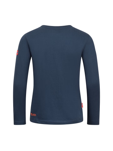 Trollkids Langarm-Shirt Halsafjord (GOTS) in mystic blue