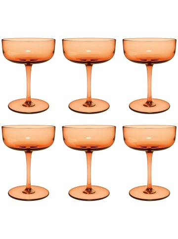 like. by Villeroy & Boch 6er Set Sektschalen / Dessertschalen Like Glass 100 ml in Apricot