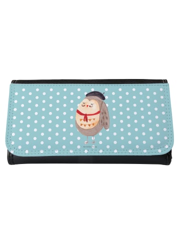 Mr. & Mrs. Panda Portemonnaie für Damen Eule Frankreich ohne Spruch in Türkis Pastell
