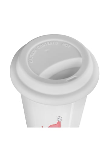 Mr. & Mrs. Panda Becher Fuchs  Schlittschuhe ohne Spruch in Weiß