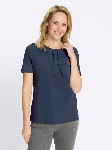 Sieh an! Kurzarm-Shirt in dunkelblau