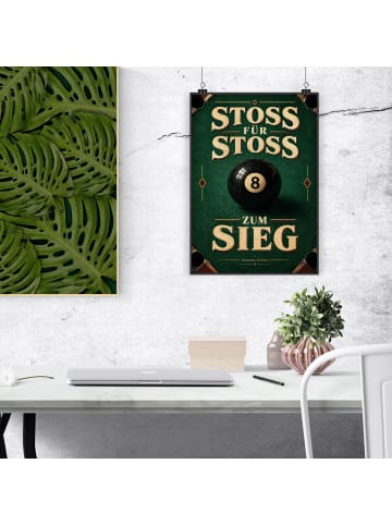 Print Kugel nostalgisch Design mit Spruch in Weiß