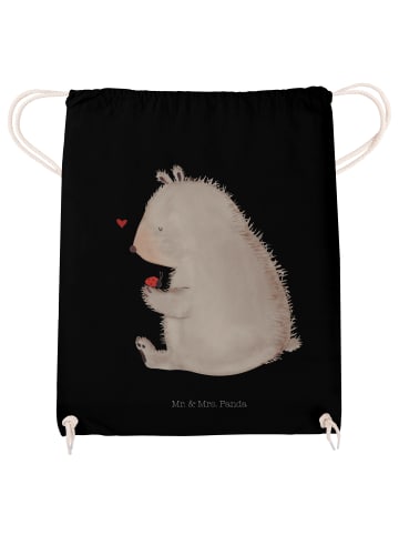 Mr. & Mrs. Panda Turnbeutel Bär Marienkäfer ohne Spruch in Schwarz