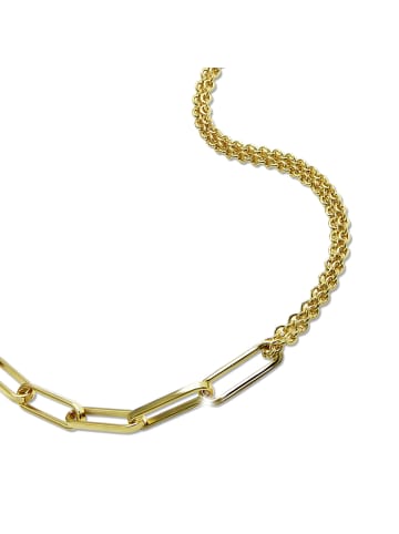 SilberDream Fußkette Silber 925 Silber, vergoldet (Gold 333) ca. 28cm Fantasiekettekette