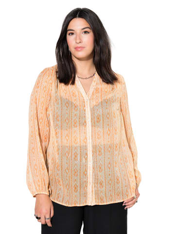 Studio Untold Bluse in kaki-orange