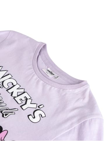 Cerda 2tlg. Outfit T-Shirt & Shorts Disney Minnie Mouse in Lila-Dunkelblau