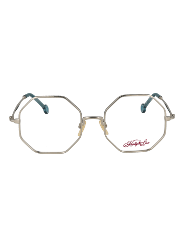 Hally & Son Frauen Gestelle mit Sonnenbrillen-Clips Geometrisch Silber