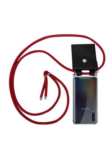 cadorabo Handykette für Samsung Galaxy A50 4G / A50s / A30s Hülle in RUBIN ROT
