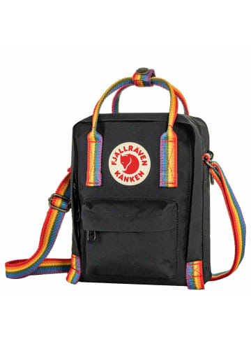 FJÄLLRÄVEN Kanken Rainbow Sling - Umhängetasche 20 cm (black-rainbow pattern) in black-rainbow pattern