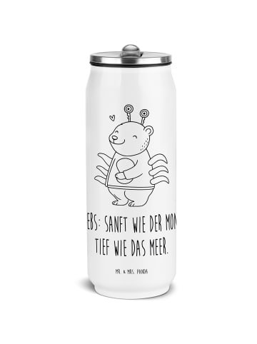 Mr. & Mrs. Panda Getränkedosen Trinkflasche Krebs Astrologie mit... in Weiß