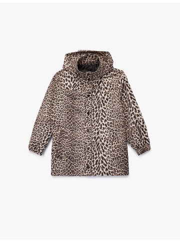 KOTON REGENMANTEL in Beige Gemustert