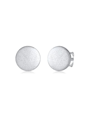 Nenalina Ohrringe 925 Sterling Silber Geo, Kreis in Grau