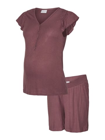 mama licious Schlafanzug Set in Rose Brown