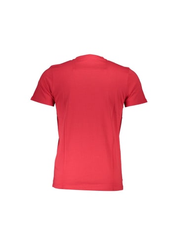 cavalli CLASS Rotes Baumwoll-T-Shirt