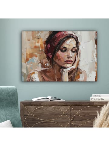 MuchoWow Leinwand bilder Träumendes Porträt (BxH)