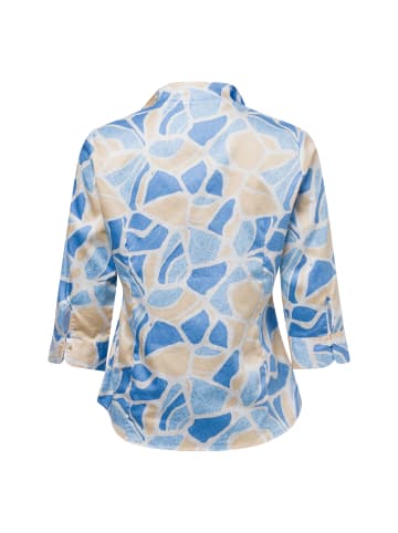 Franco Callegari Bluse in hellblau beige - 0056