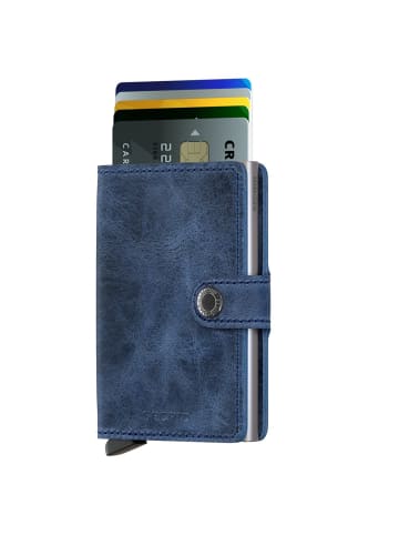 Secrid Vintage Miniwallet - Geldbörse RFID 6.5 cm in blau