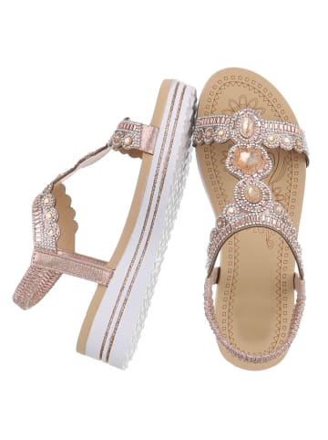 Ital-Design Sandale & Sandalette in Champagner