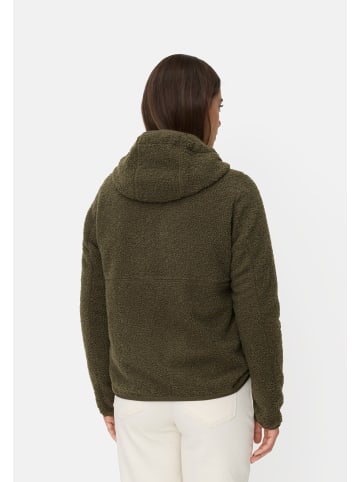 Camel Active Teddyjacke mit wärmenden Taschenfutter in Dunkelgrün