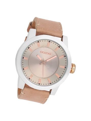 Oozoo Analog-Armbanduhr Oozoo Timepieces rosa extra groß (ca. 48mm)