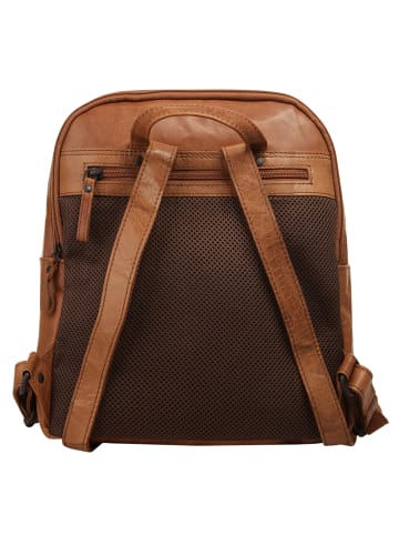 SPIKES & SPARROW Rucksack echt Leder in cognac