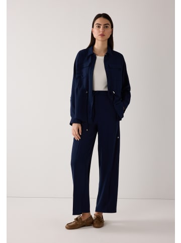 More & More längere, legere Blusenjacke, Tunnelzug in dark blue