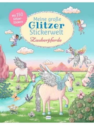 Ullmann Medien Buch - Meine große Glitzer-Stickerwelt Zauberpferde