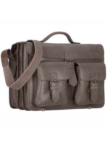 Greenland Nature Nature Aktentasche Leder 40 cm grey