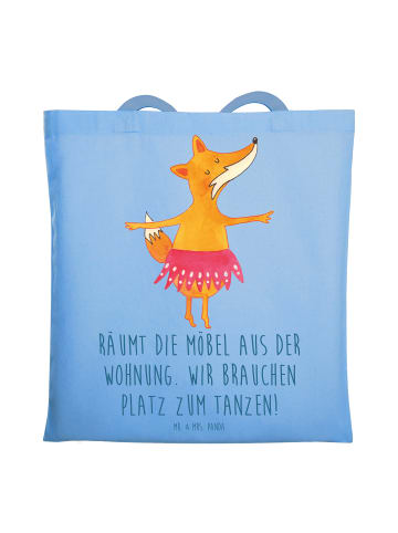Mr. & Mrs. Panda dokumententasche Fuchs Ballerina mit Spruch in Sky Blue