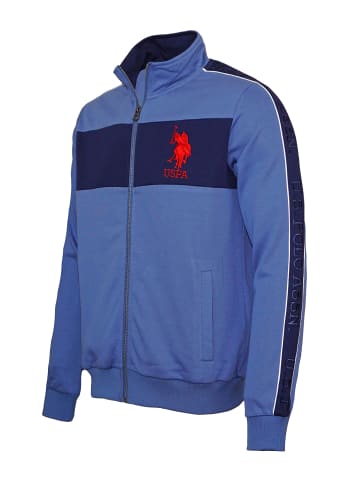 U.S. Polo Assn. Sweatjacke 'Nels' in blau