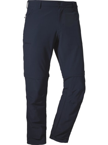 Schöffel Freizeithose Pants Folkstone Zip Off in Blau