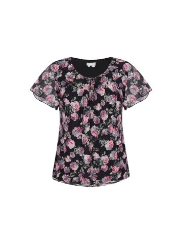 Usha Women Blouse in black multicolor