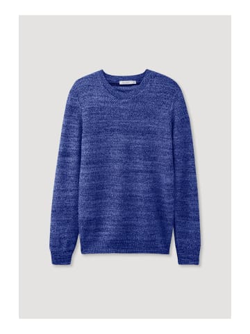 Hessnatur Mouliné-Pullover in ultramarine