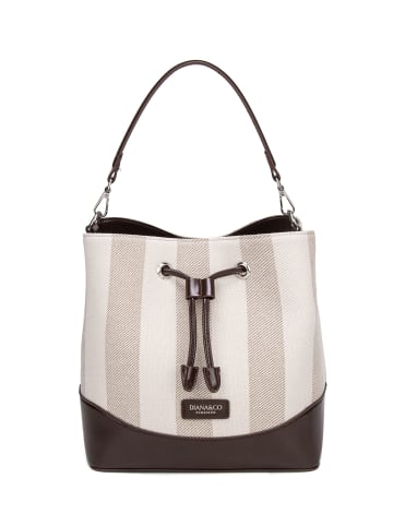 DIANA Handtasche in BROWN AND GRAY
