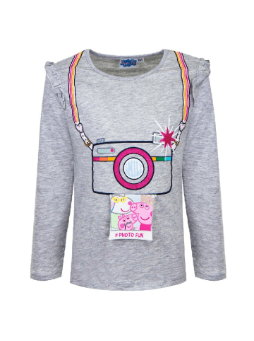 Peppa Pig Langarmshirt Longsleeve in Grau