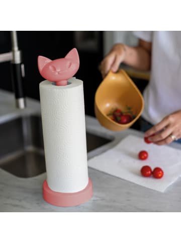 koziol MIAOU * - Küchenrollenhalter in nature coral