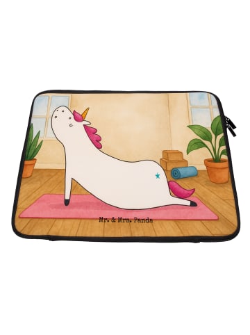 Mr. & Mrs. Panda Schutzhülle Laptop Einhorn Yoga Design ohne Spruch in Weiß