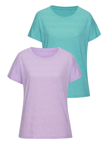 Vivance T-Shirt in flieder, türkis