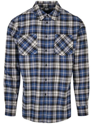 Urban Classics Urban Classics Herren Checked Roots Shirt in darkblue/white