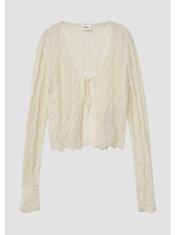 s.Oliver Strickjacke langarm in Creme