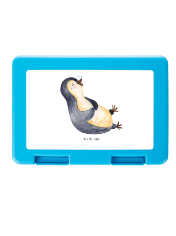 Mr. & Mrs. Panda Vesperbox Pinguin Lachen ohne Spruch in Weiß